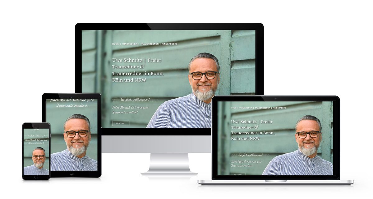 Freier Redner Schmitz responsives Webdesign Responsives Webdesign für Freier Redner Schmitz des Webdesigners Frank Henning | Form & Gestaltung in Nümbrecht, NRW, für Gummersbach, Olpe, Köln, Wiehl, Sankt Augustin, Siegburg, Troisdorf, Hennef, Waldbröl, Morsbach und Marienheide