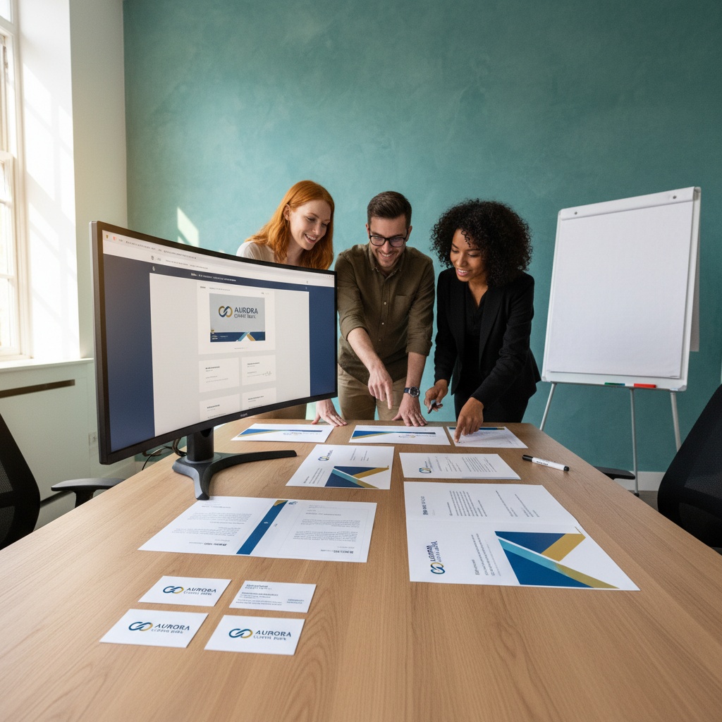 Designexperten entwerfen ein Corporate Design in der Agentur